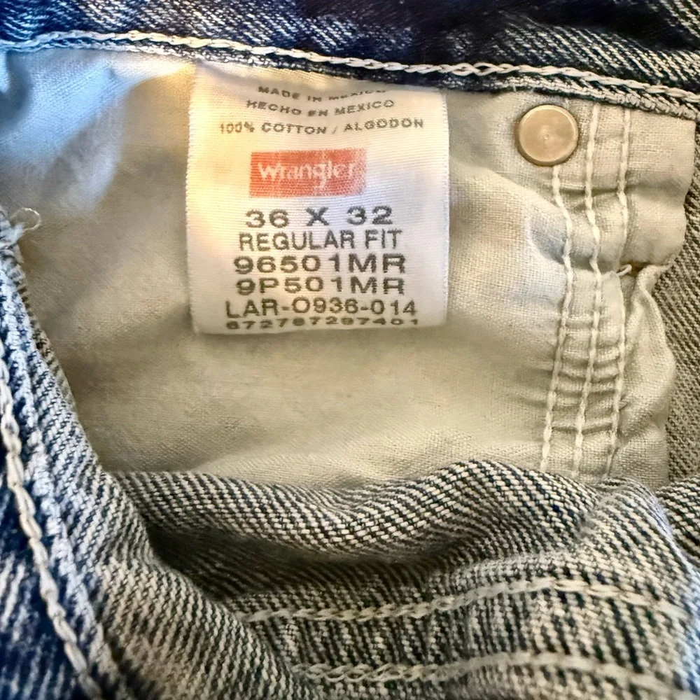 Wrangler Men's Jeans 36 X 32 Regular Fit (0016) A7‎
